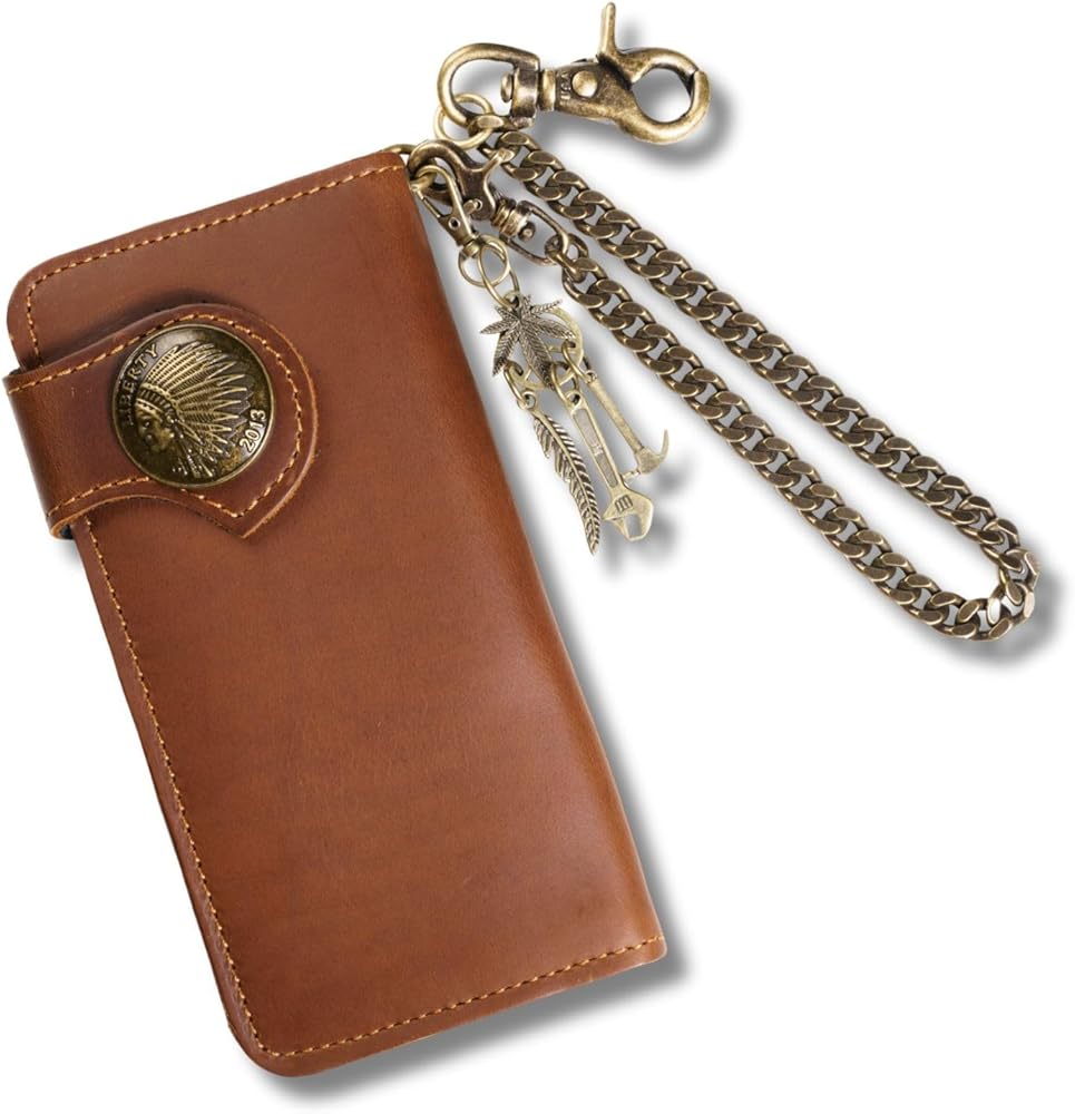 アルズニ ライダースウォレット バイカーズウォレット ロングウォレット 長財布 二つ折り長財布 サドルレザー メンズ レディース 長 ロング 革